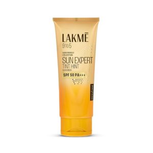 Lakme Sun Expert Tinted Sunscreen 50 SPF PA+++, Natural Tone, With Cucumber, Lightweight, Ultra Matte Finish, Blocks Upto 97% Harmful Sunrays, 100 ml