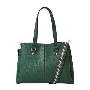 Accessorize London Women's Shoulder Bag with Detachable-Adjustable Crossbody Strap |Fits Upto 13 Inch Laptop| shoulder bag for woman | Work Bags for women | Ladies Purse Handbag